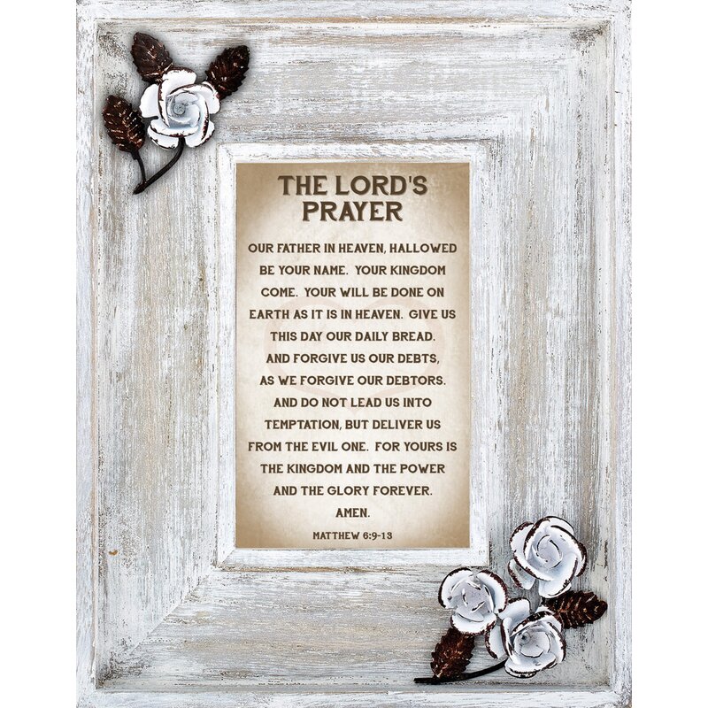 CBGT Lord's Prayer Picture Frame | Wayfair