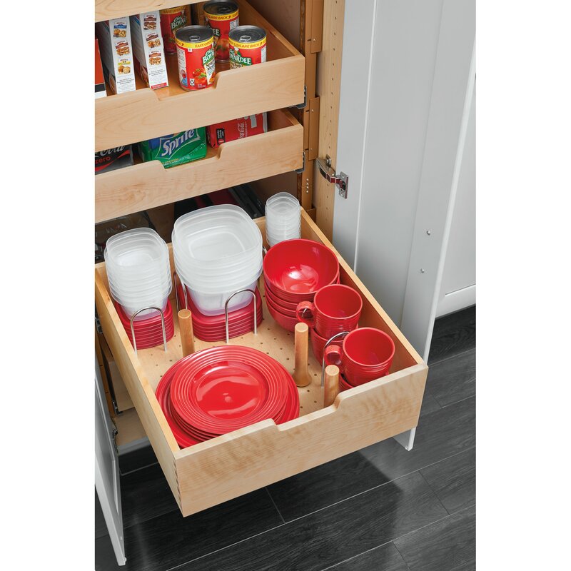 Rev A Shelf Wood Pilaster System Pull Out Pantry Wayfair