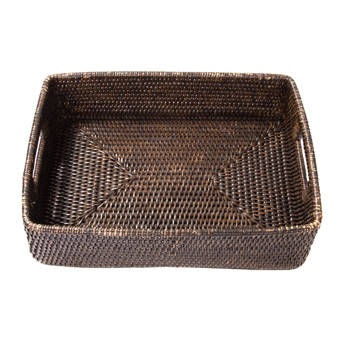 Bayou Breeze Gouverneur Rattan Wicker Basket Reviews Wayfair