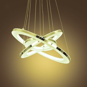 Acrylic Modern 3-Light LED Cascade Pendant