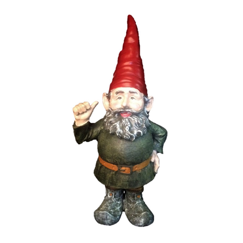 Homestyles Gnomes Of Toad Hollow Rumple The Garden Gnome Thumbs Up