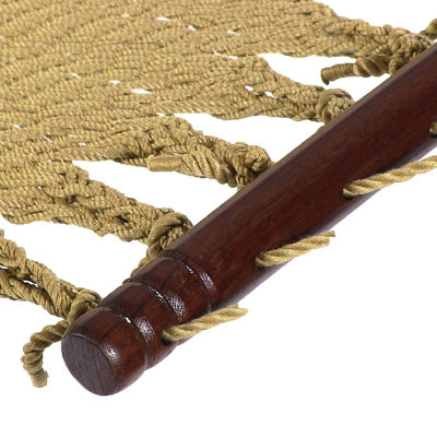 Jenkinsburg 2-Person Soft-Spun Polyester Rope Spreader Bar Hammock with 600 lb Capacity