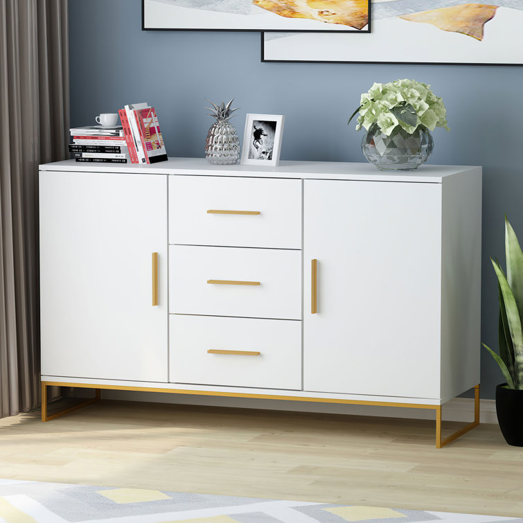 Everly Quinn Tameera 47.2'' Wide 3 Drawer Sideboard - Wayfair Canada