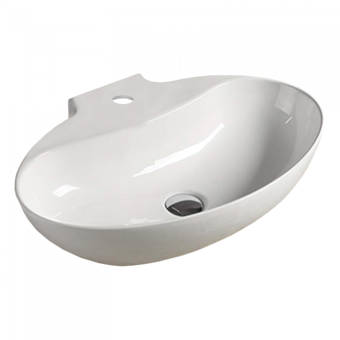 Avanities Ceramic Oval Vessel Bathroom Sink Wayfair