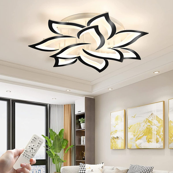 flower shaped flush mount light