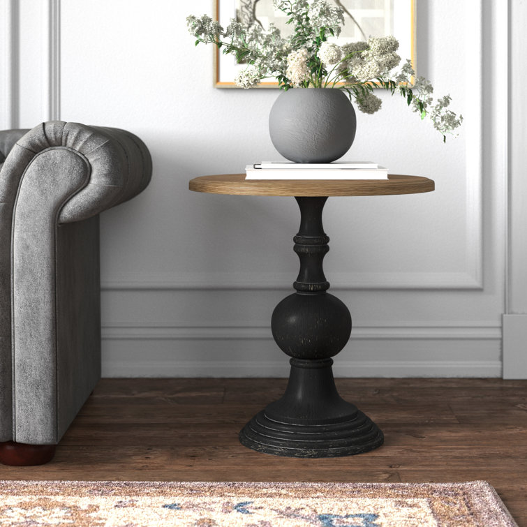 beth pedestal end table