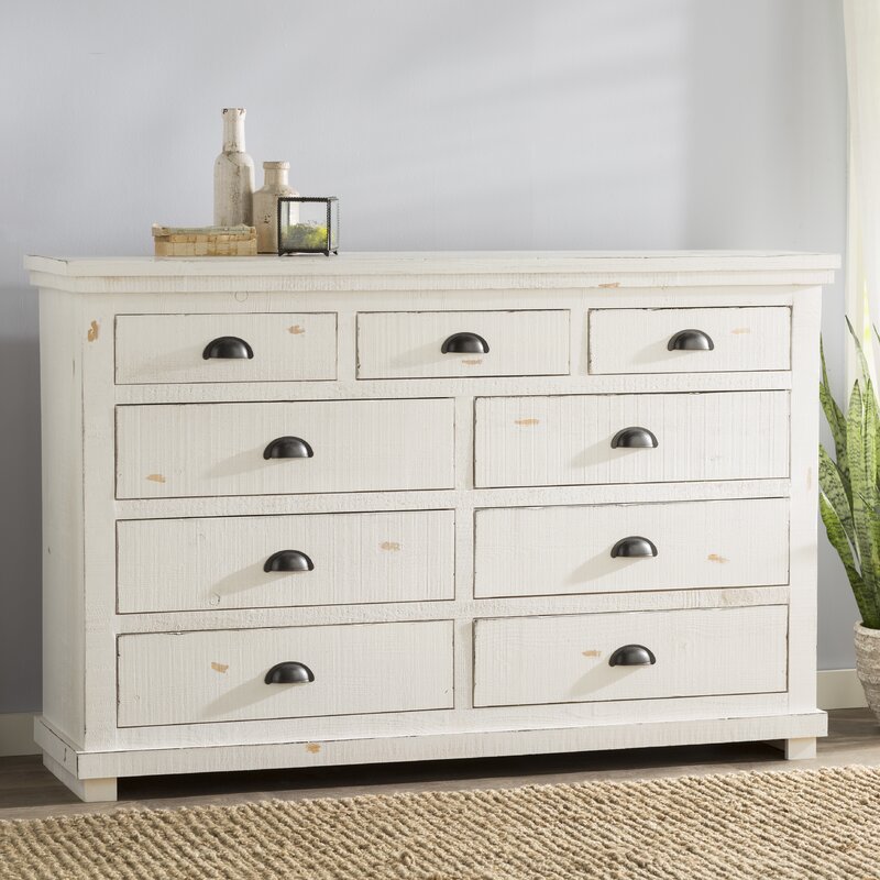 Lark Manor Castagnier 9 Drawer Double Dresser Reviews Wayfair