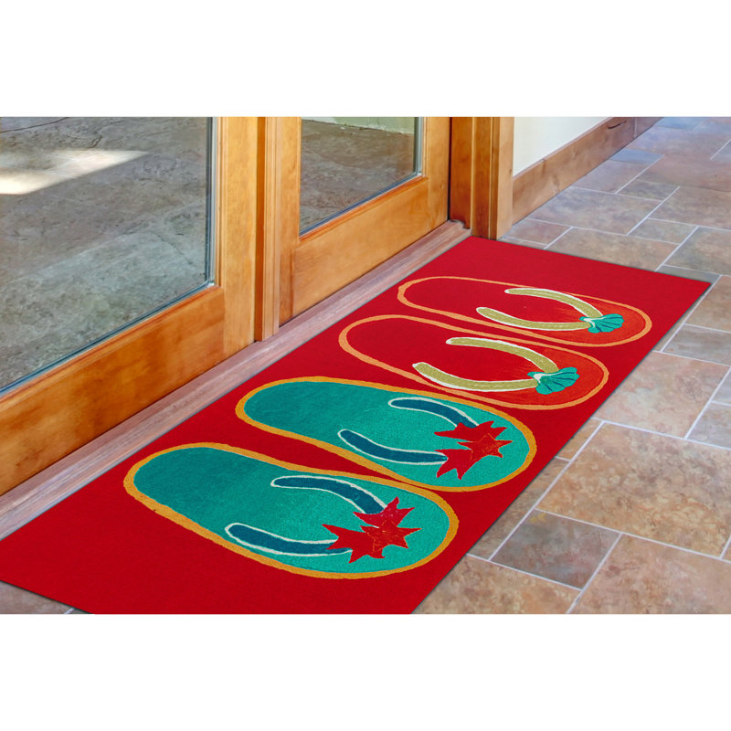 Bay Isle Home Thurman Flip Flop Ombre Non Slip Outdoor Door Mat