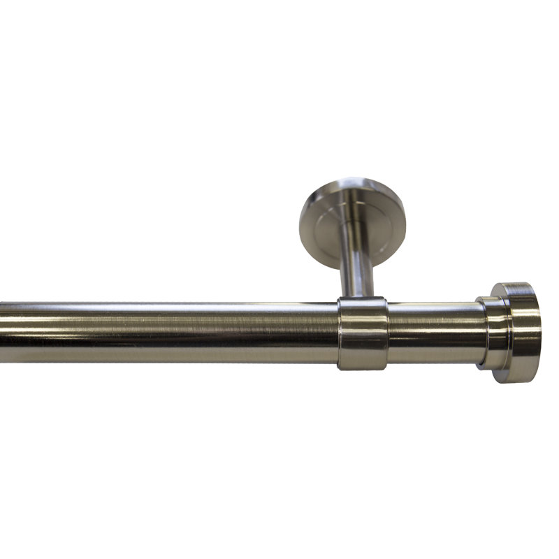 Mercury Row Highland Creek End Cap Decorative Single Curtain Rod