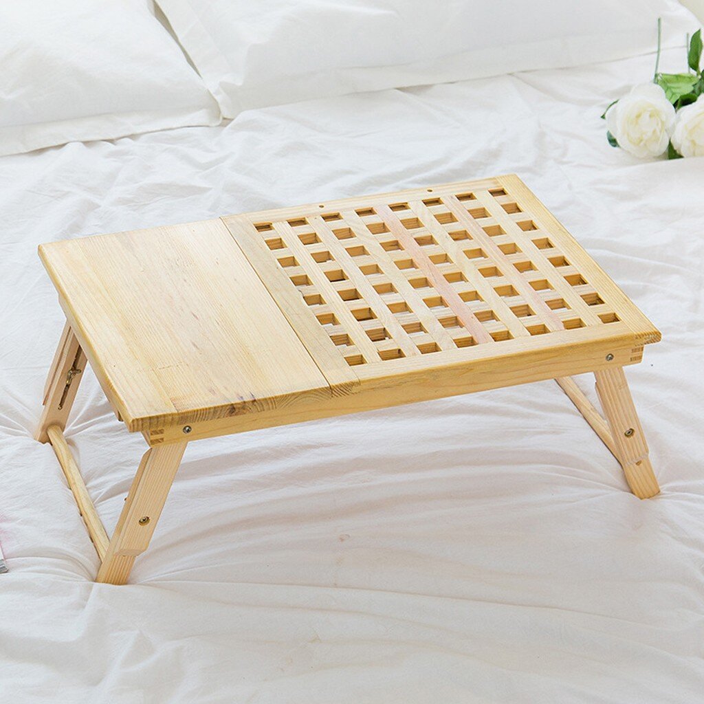 Столик для ноутбука в кровать деревянный