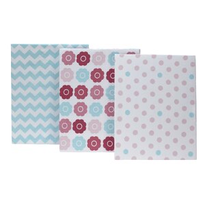 Tickled Fitted Crib Sheets (Set of 3)