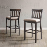 Kenworthy Slat Back 30 Bar Stool (Set of 2) by Three Posts
