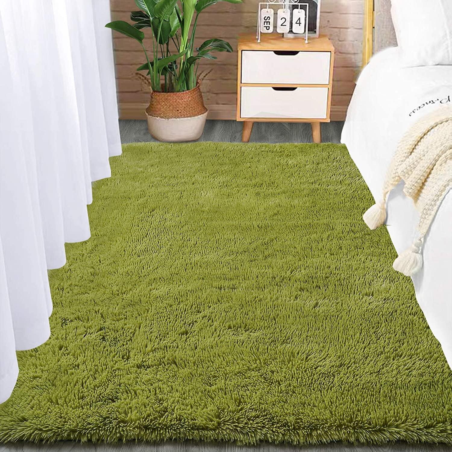 Soft Modern Deep Shaggy Rugs Bedroom Living Extra Comfy Fur Home Indoor Runners