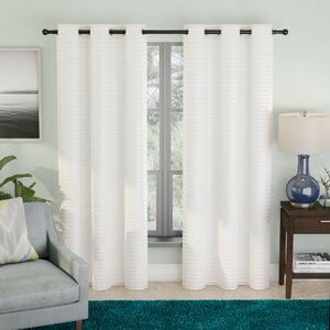 Luke Solid Sheer Grommet Curtain Panels