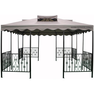 Go to store & view more images Vignola 15 Ft. W x 15 Ft. D Metal Patio Gazebo by Pacific Currents