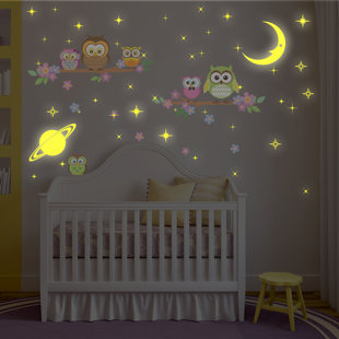 Moon And Stars Nursery Decor Wayfair Bayswater Moon And Stars Owl Tree Wall Decal