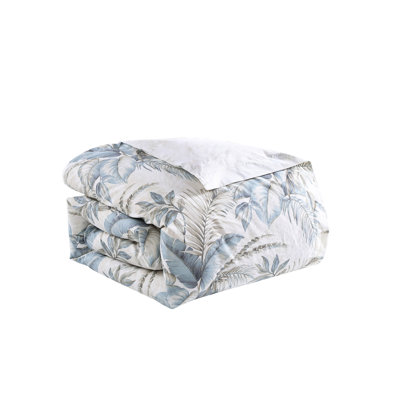Tommy Bahama Bakers Bluff Blue Cotton Reversible Duvet Cover Set