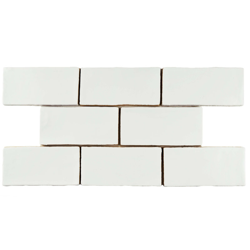 2 6 White Subway Tile Shapeyourminds Elitetile Tivoli 3 X 6 Ceramic Subway Tile In Matte White