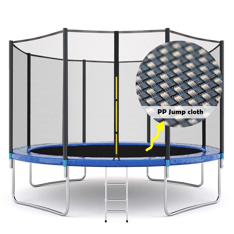 for sale online Pyle Home Backyard Sports Trampoline Safety Net Cage 12ft SLTRA12BL