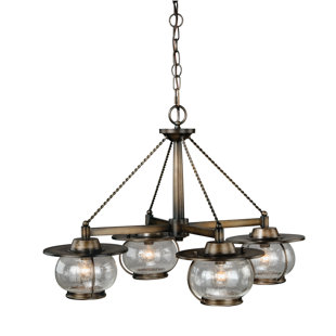 Go to store & view more images Karole 4-Light Shaded Chandelier by Williston Forge