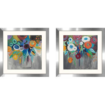 Latitude Run Big Red Poppies 2 Piece Picture Frame Print Set On Paper Reviews Wayfair