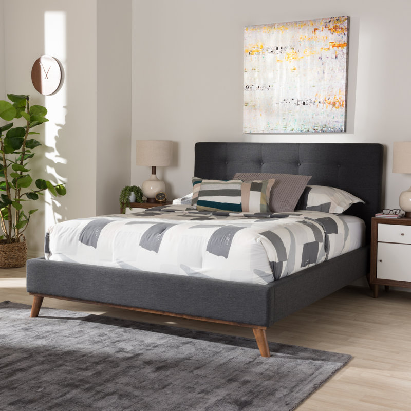 Jeterson Tufted Low Profile Platform Bed