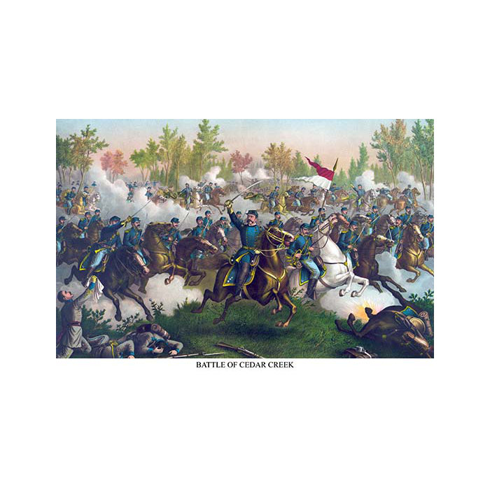 Buyenlarge Battle Of Cedar Creek Belle Grove Painting Print