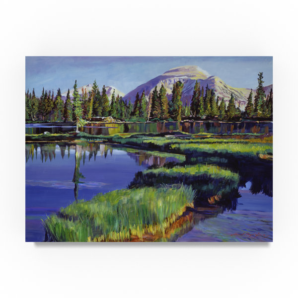 Trademark Art Fishermans Lake Reflections Acrylic Painting Print