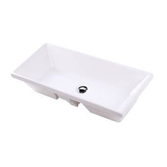 Lacava Aquasei White Rectangular Undermount Bathroom Sink With Overflow Perigold