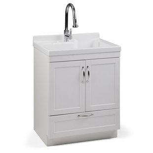 Laundry Cabinets Utility Sinks Wayfair Bott 28 Freestanding Laundry Sink With Faucet