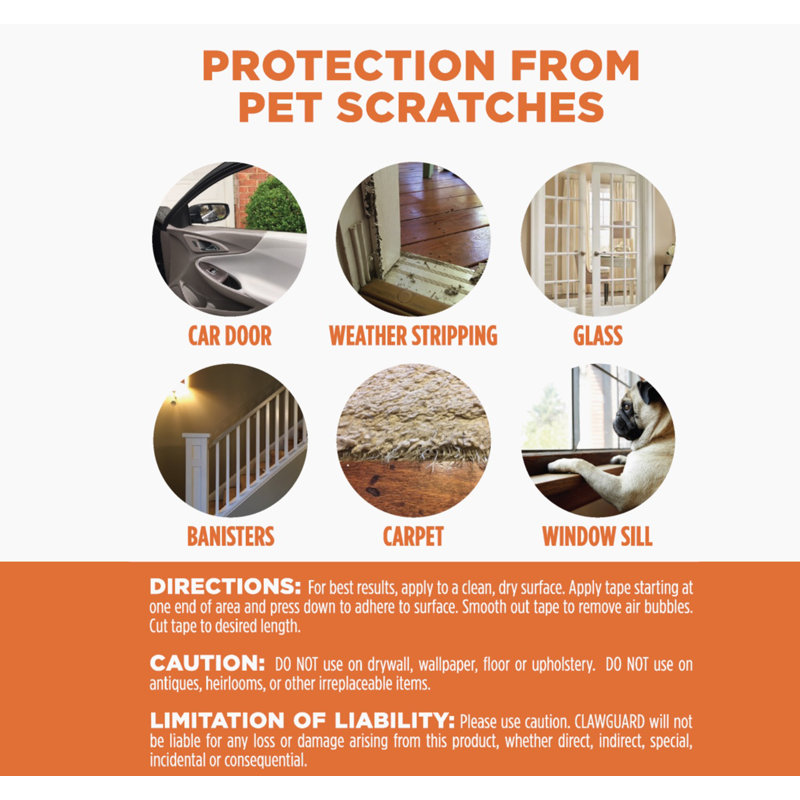 Clawguard Protection Tape Installation Pet Door Accessory