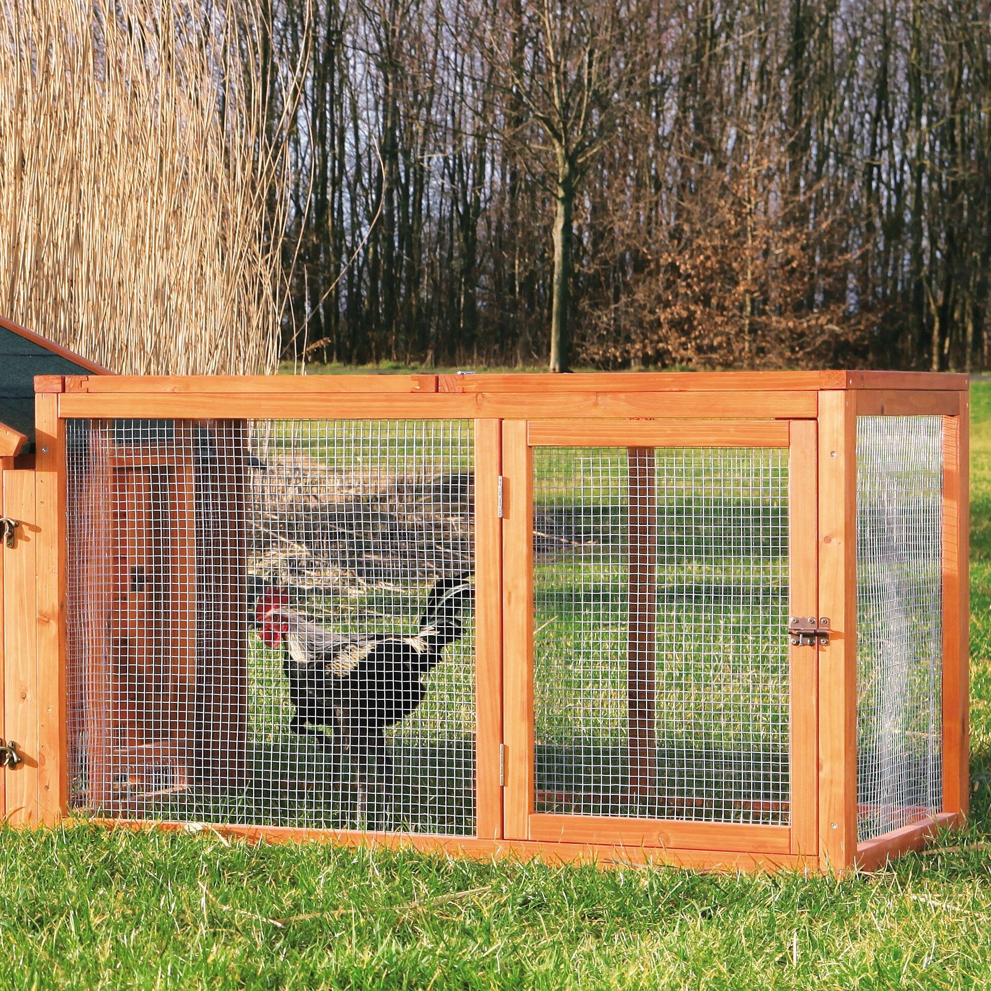 No Tax Cage TRIXIE Outdoor Chicken or Rabbit Run with Mesh Cover 