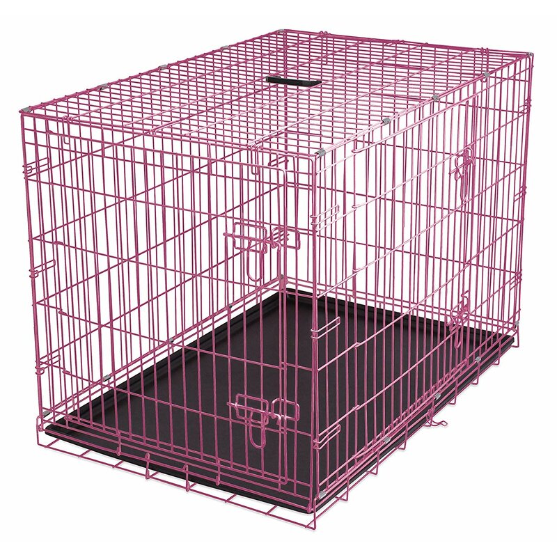 medium metal dog crate