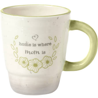 Thankful Heart Cream Inspirational 16 ounce Ceramic Stoneware Coffee Mug