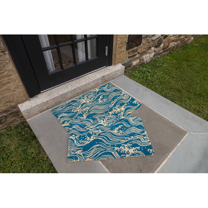 Victoria And Albert Museum Waves Large Coir Doormat