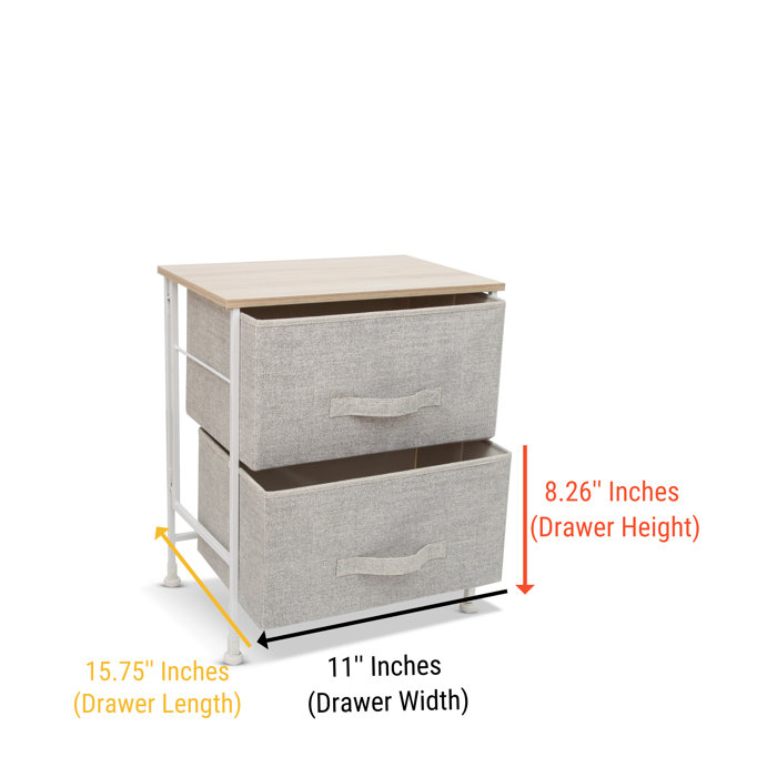 Red Barrel Studio 2 Drawer Storage Organizer 60 Second Fast