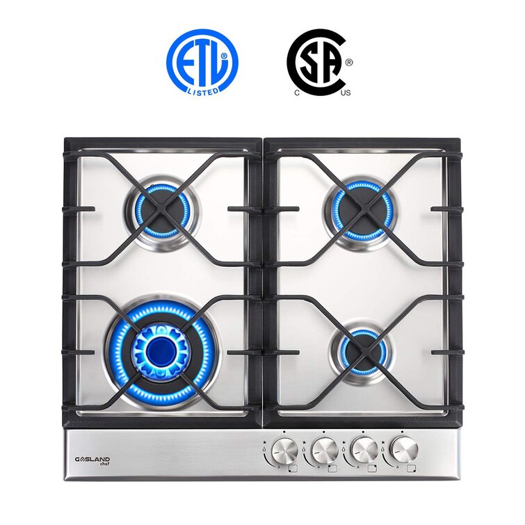 36 Gas Cooktops Stainless Steel Gas Stove with 5 Burners for Home Kitchen NG/LPG Convertible Thermocouple Protection Countertop Gas Burner Dual Fuel Gas Cooker Stove 