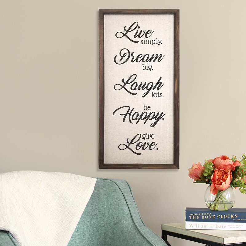 Winston Porter Live Dream Laugh Hy Love Wall Décor Winston Porter Live Dream Laugh