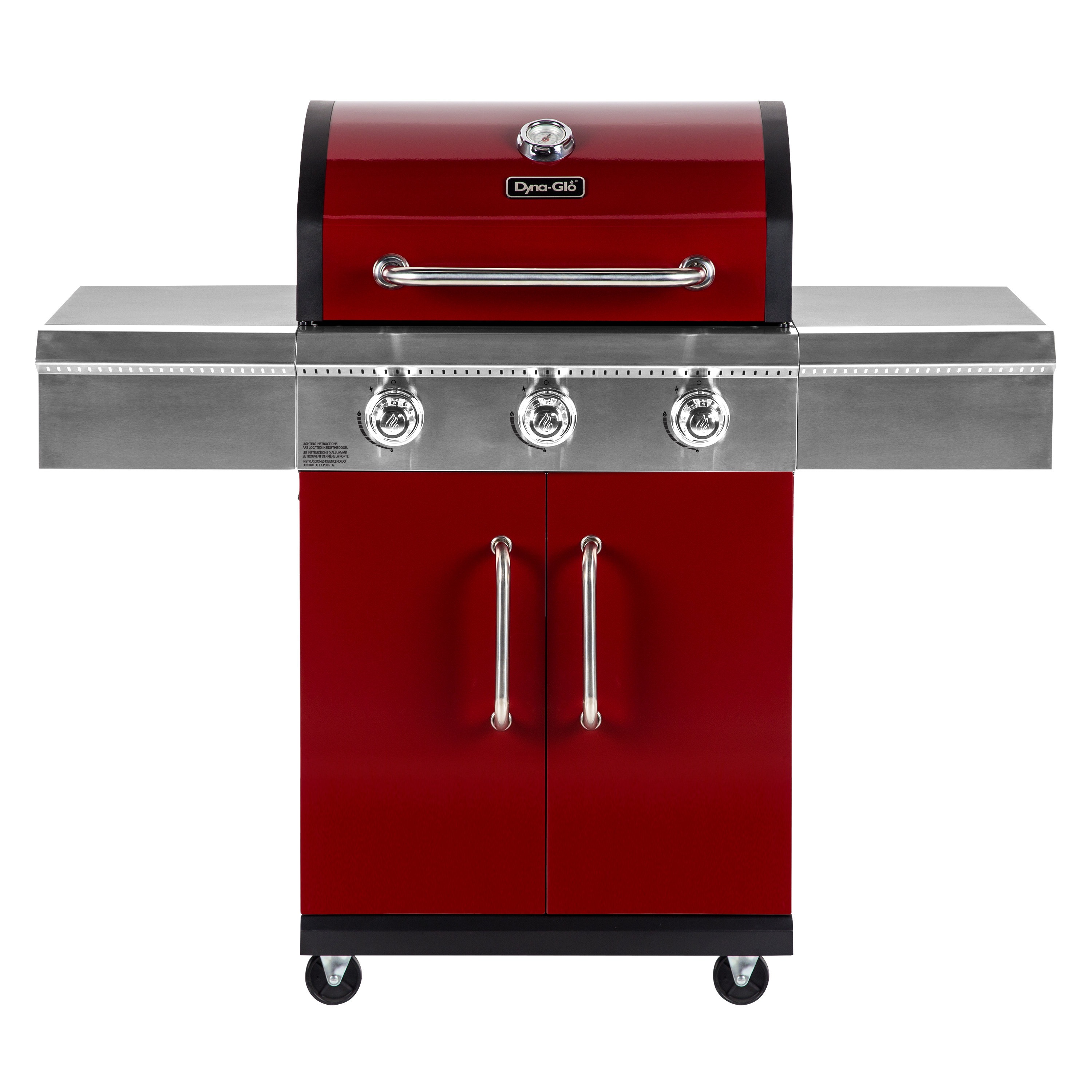 DynaGlo 3 Burner Free Standing Liquid Propane 60000 BTU Gas Grill