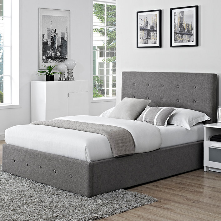 Mercury Row Acamar Upholstered Ottoman Bed Reviews Wayfair Co Uk Acamar Upholstered Ottoman Bed