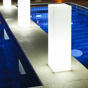 Slim Block Poolside or Floating Light