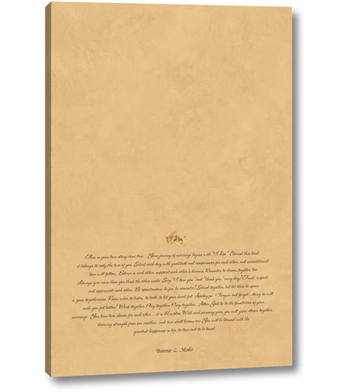 Winston Porter I Do Photomat Textual Art On Wrapped Canvas Wayfair