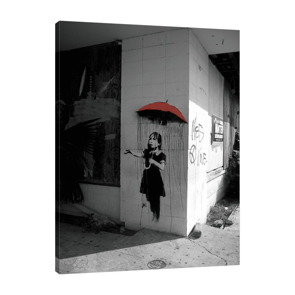 Red Umbrella Canvas Art Wayfair