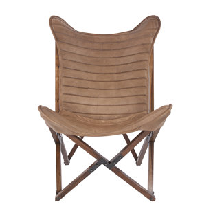 Rustic Leather Sling Chair Wayfair