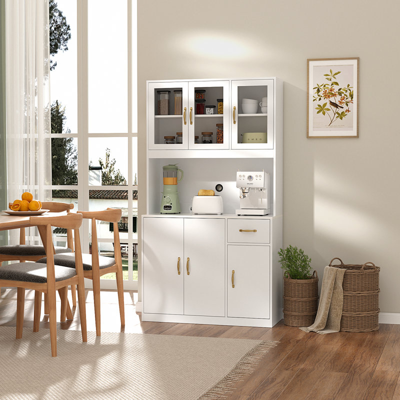 Kailin 70.87'' Kitchen Pantry Finish: White