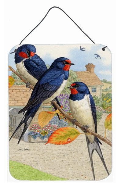 Caroline S Treasures Barn Swallows By Sarah Adams Painting Print Plaque Wayfair