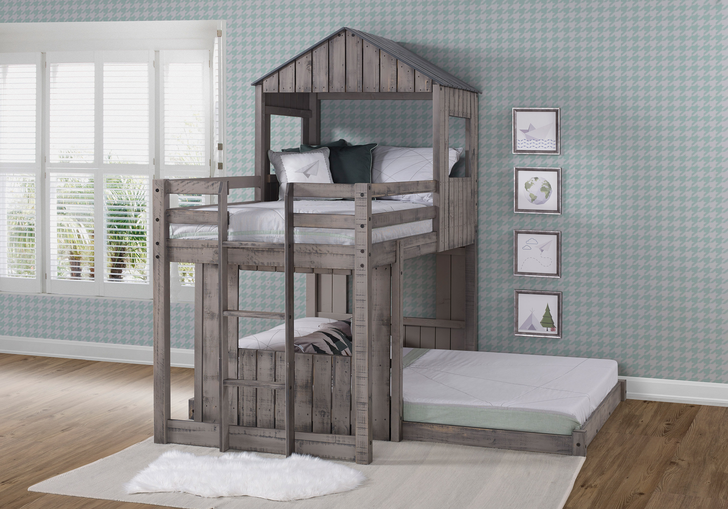 Zoomie Kids Scholl Twin Over Full Solid Wood Loft Bed By Zoomie Kids Reviews Wayfair