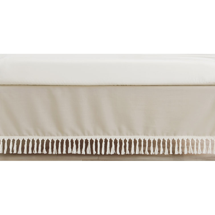 fringe crib skirt