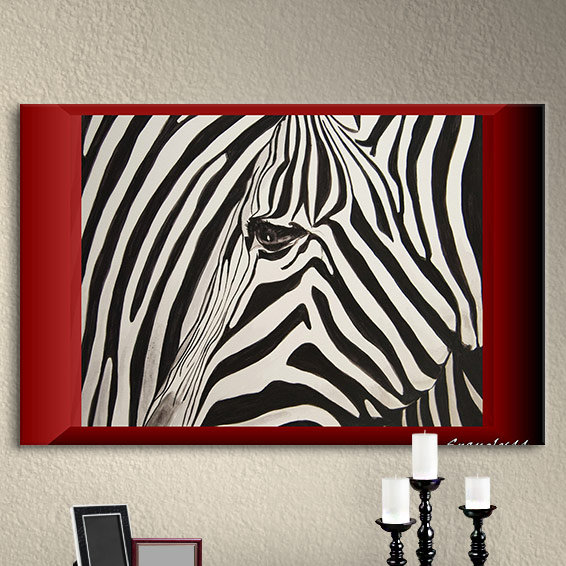Artwall Zebras Abstract By Lindsey Janich Graphic Art On Wrapped