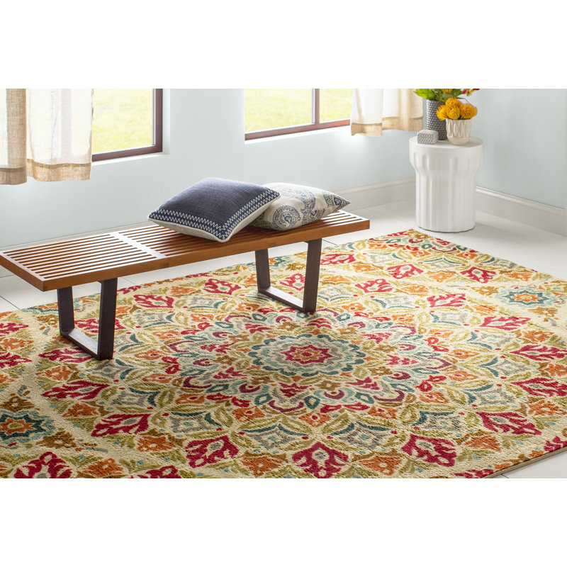 World Menagerie Vermont Floral Multicolor Area Rug Reviews Wayfair